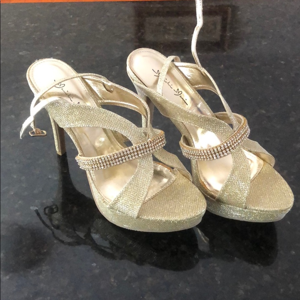 Gold Stilettos size 10